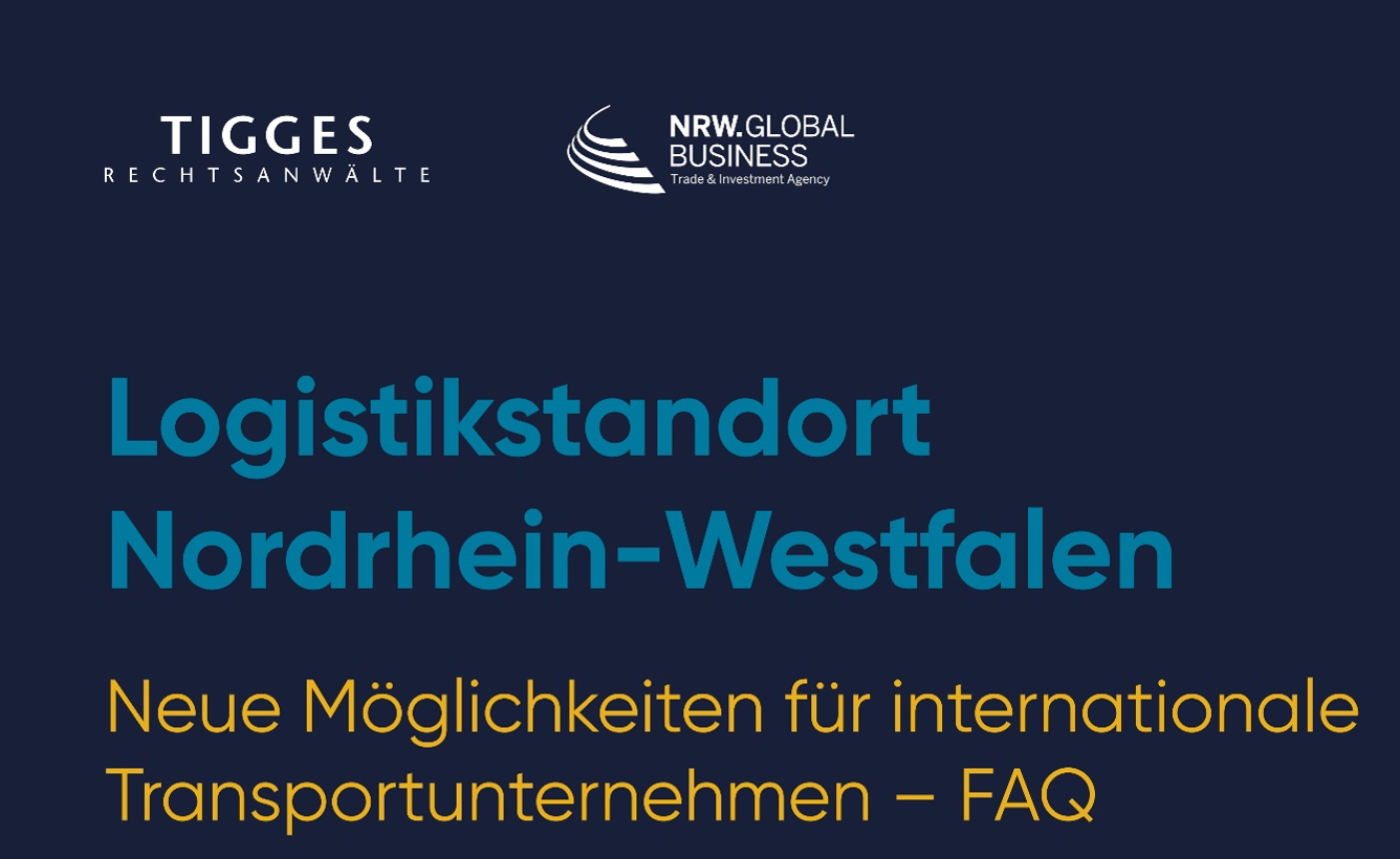 Logistik FAQ TIGGES NRW Global Business